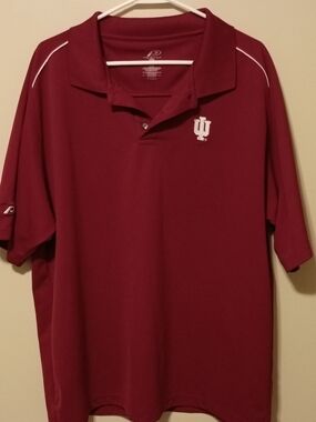 Prologue Men's Maroon Polo with IU Logo